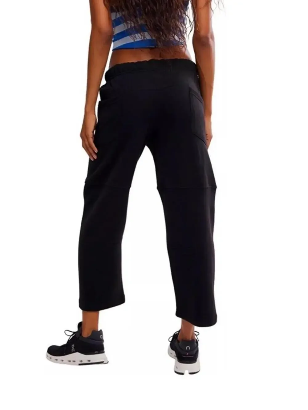 $78 Free People Movement Top Score Barrel Pants Womens Mulberry Cotton XS NWT - Picture 1 of 12